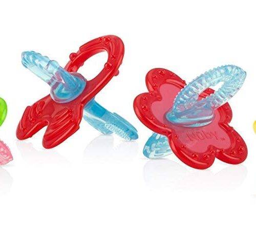 Nuby Chewbies Silicone Teether, Colors May Vary